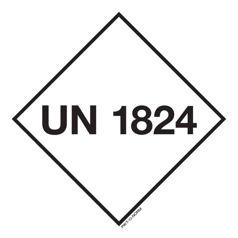 UN 1824. ADR KL.8. NATRIUMHYDROX.OPLOS.