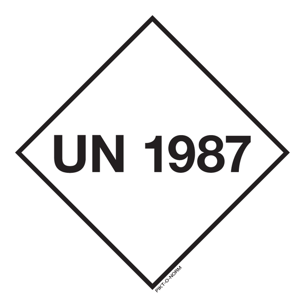 UN 1987. ADR KL 3. ALCOHOLEN