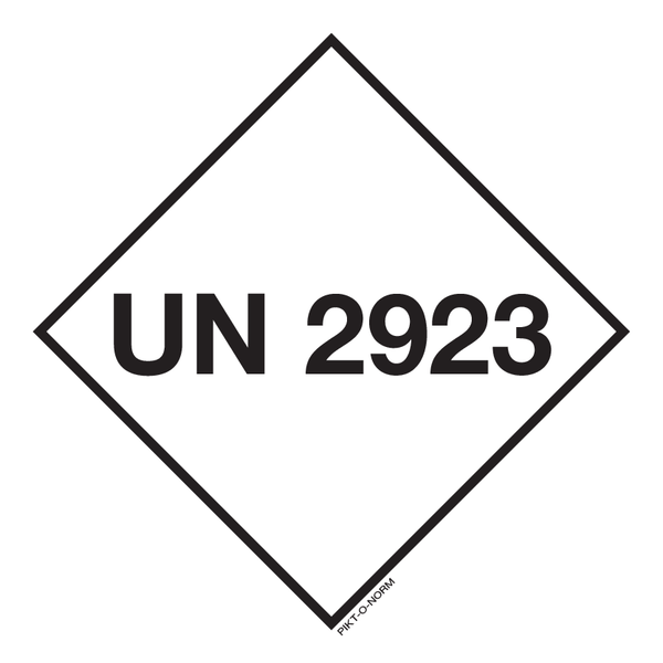 UN 2923. ADR KL.8.BIJT.VASTE STOF,GIFTIG