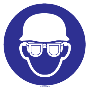 CASQUE ET LUNETTES DE SEC.OBLIGATOIRES.