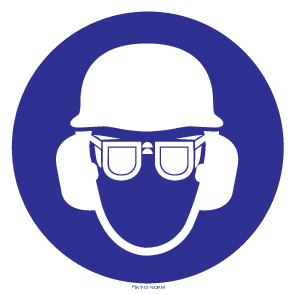 CASQUE, LUNETTES, ANTIBRUIT OBLIGATOIRES