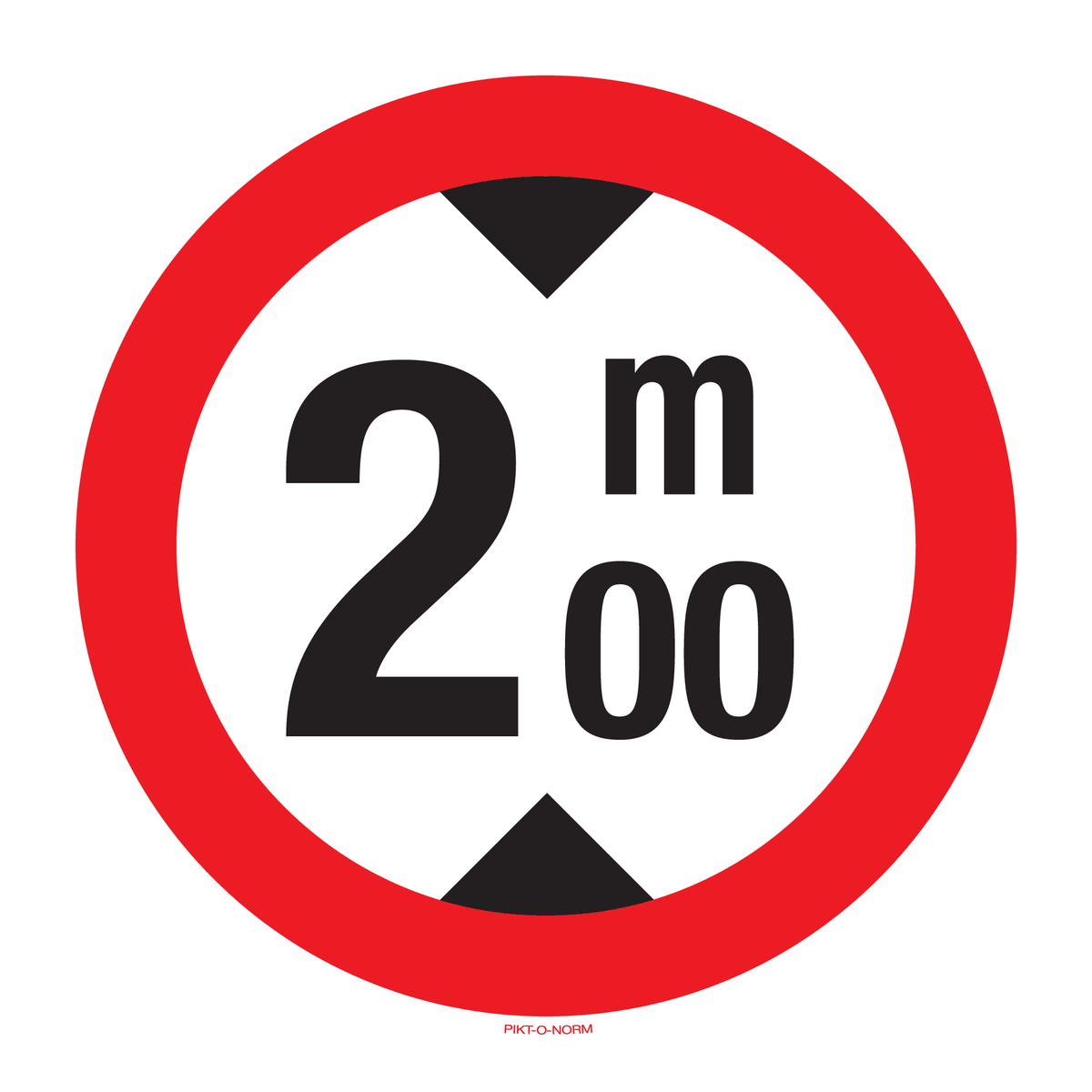 MAXIMUM HOOGTE: 2M00