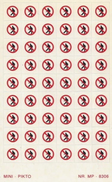 VOETGANGERS VERBODEN