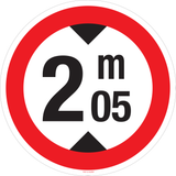 MAXIMUM HOOGTE: 2M05