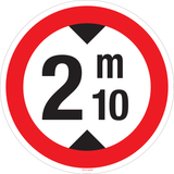 HAUTEUR LIMITÉE: 2M10