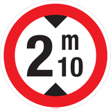 HAUTEUR LIMITÉE: 2M10