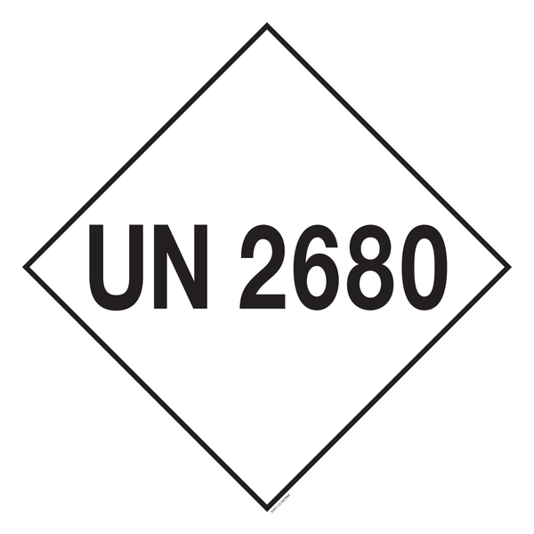 UN 2680. ADR KL.8. LITHIUMHYDROXIE
