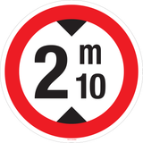 HAUTEUR LIMITÉE: 2M10