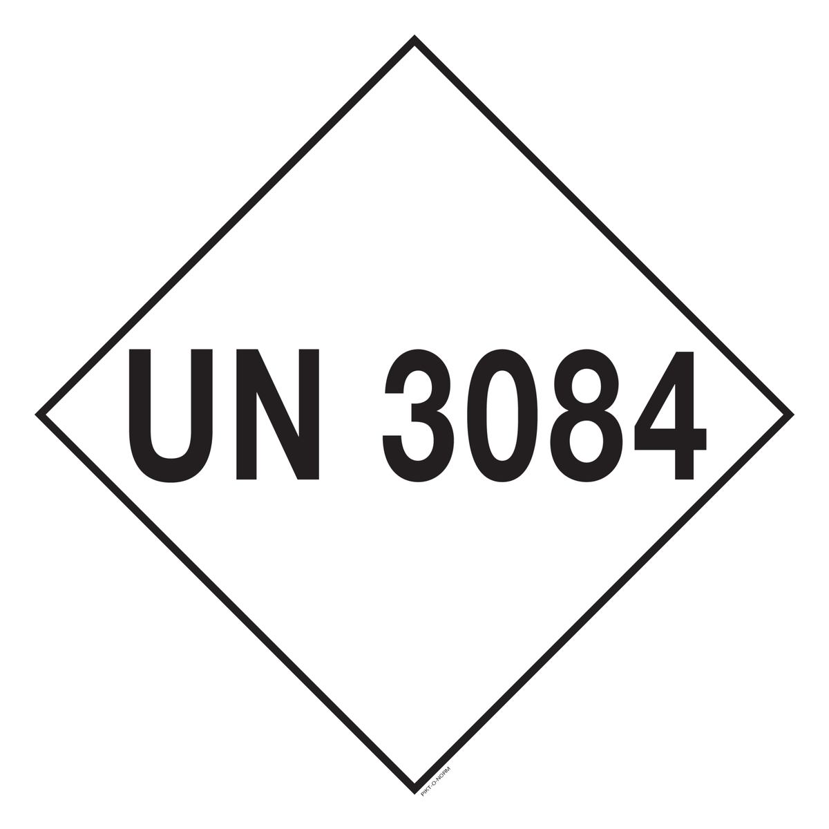UN 3084. ADR KL.8. BIJTEND VASTE STOF,..