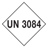 UN 3084. ADR KL.8. BIJTEND VASTE STOF,..