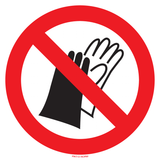 DRAGEN VAN HANDSCHOENEN  VERBODEN