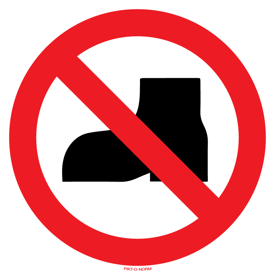 BUITENSCHOENEN VERBODEN
