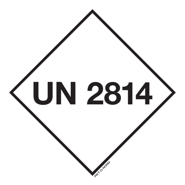 UN 2814. ADR KL.6.2.BESMETTELIJKE STOFF.