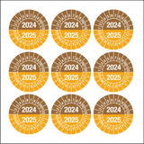 2024-2025, PASTILLES CALENDRIER BRUN-OR.