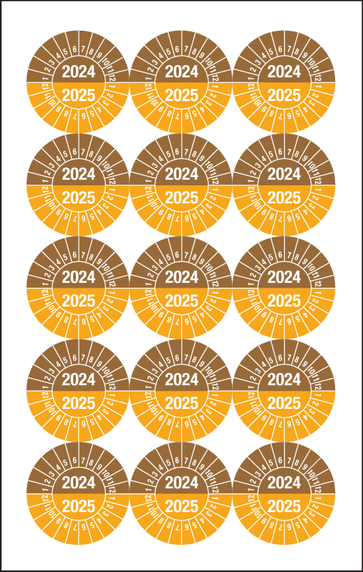 2024-2025, PASTILLES CALENDRIER BRUN-OR.