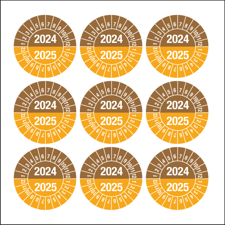 2024-2025, PASTILLES CALENDRIER BRUN-OR.