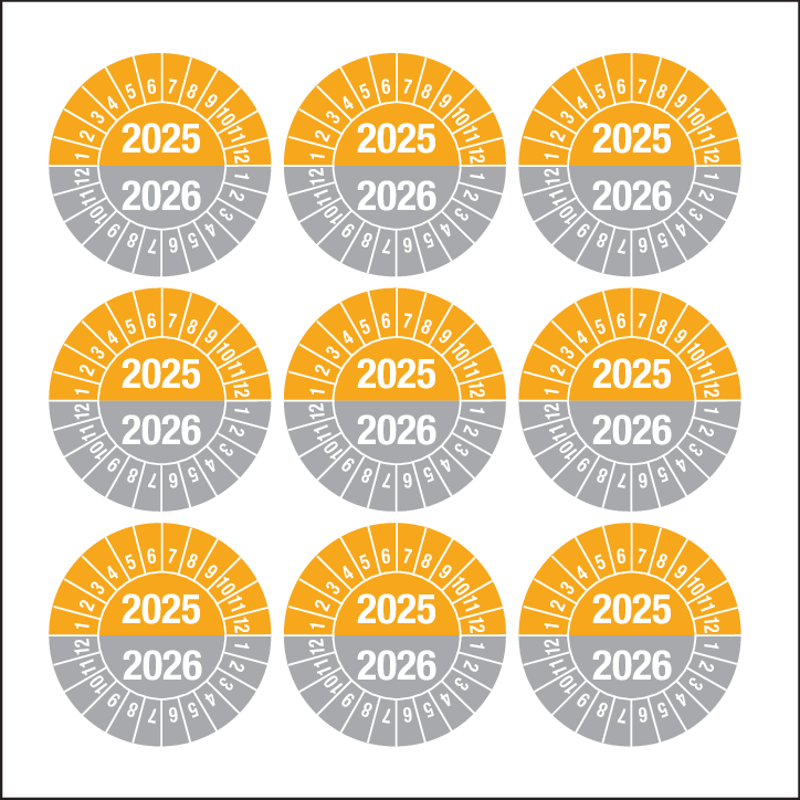 2025-2026, PASTIL.CALENDRIER ORANGE-GRIS