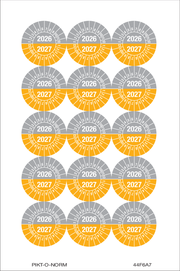 2026-2027, PASTILLES CALENDRIER GRIS-JNE