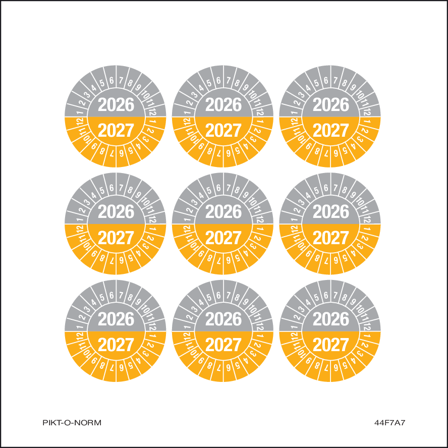 2026-2027, PASTILLES CALENDRIER GRIS-JNE