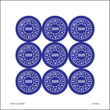 2029, PASTILLES CALENDRIER BLEU