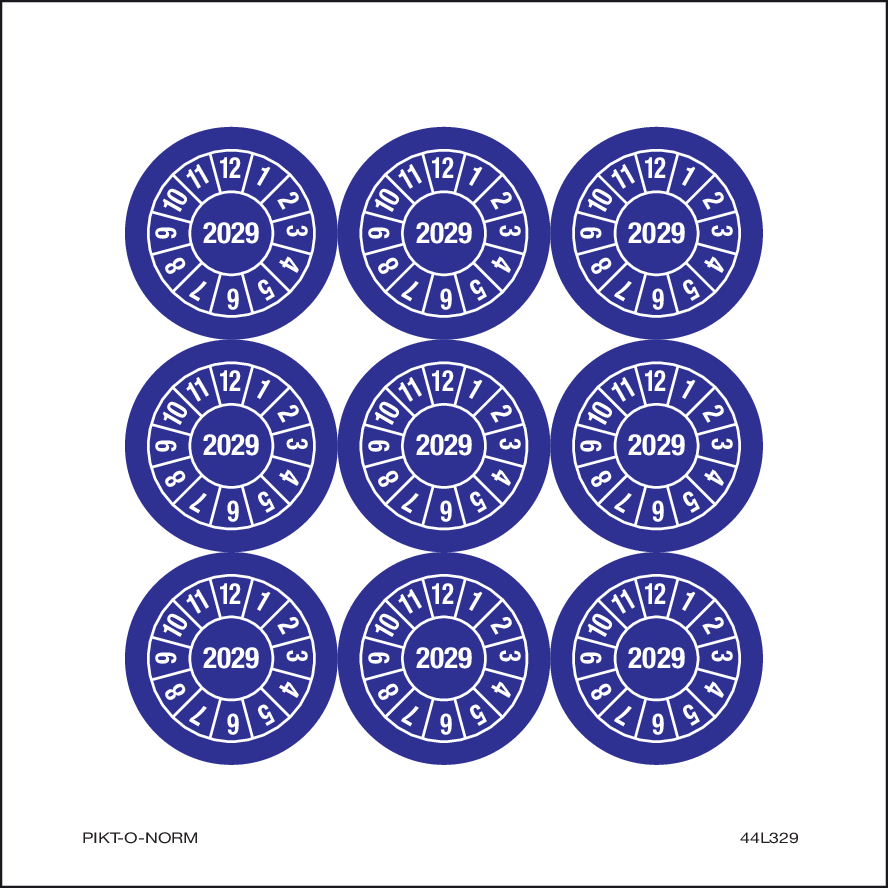 2029, PASTILLES CALENDRIER BLEU