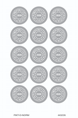 2026, PASTILLES CALENDRIER GRIS