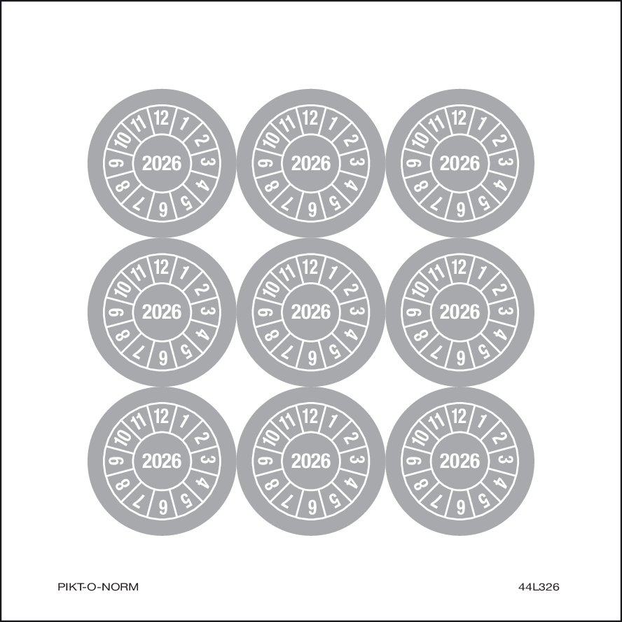 2026, PASTILLES CALENDRIER GRIS