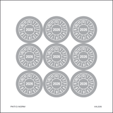 2026, PASTILLES CALENDRIER GRIS