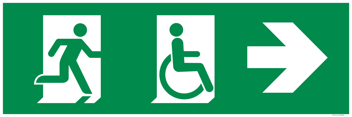 VLUCHTWEG NAAR RECHTS VOOR GEHANDICAPTEN