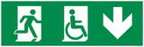 VLUCHTWEG RECHTS BENEDEN GEHANDICAPTEN