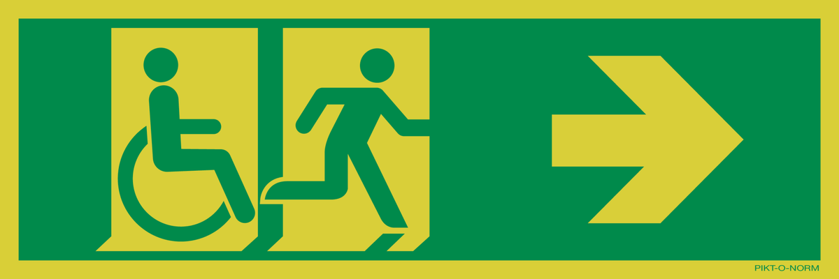 VLUCHTWEG NAAR RECHTS VOOR GEHANDICAPTEN