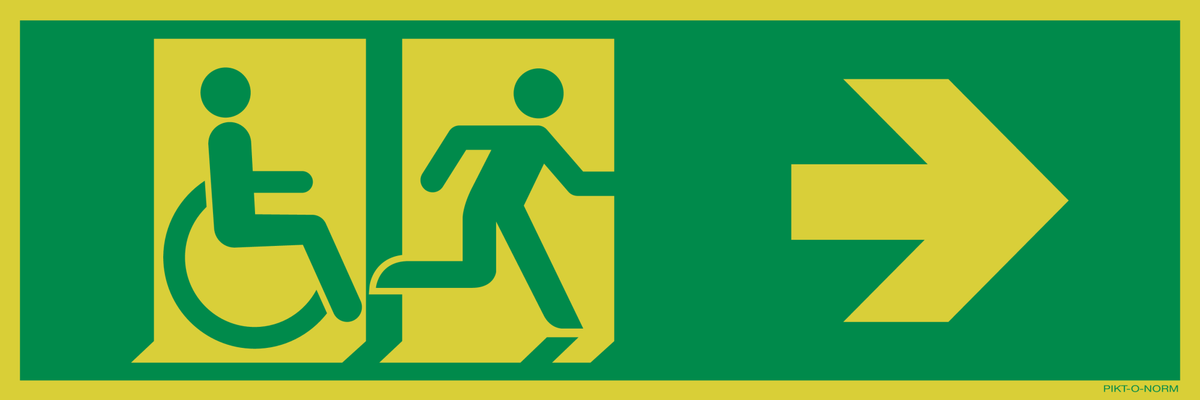 VLUCHTWEG NAAR RECHTS VOOR GEHANDICAPTEN