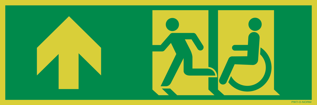 VLUCHTWEG LINKS BOVEN VOOR GEHANDICAPTEN
