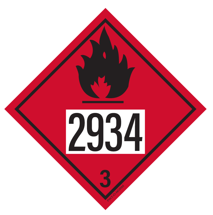 IMO 3.0. LIQUIDES INFLAMMABLES UN 2934