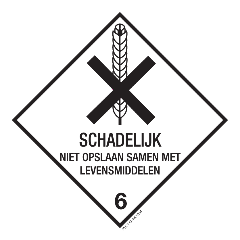 SCHADELIJK. NIET OPSLAAN SAMEN LEVENSM.