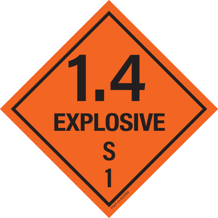 EXPLOSIVE 1.4 S, ADR CLASSE 1