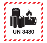 LITHIUM BATTERY AVEC UN 3480
