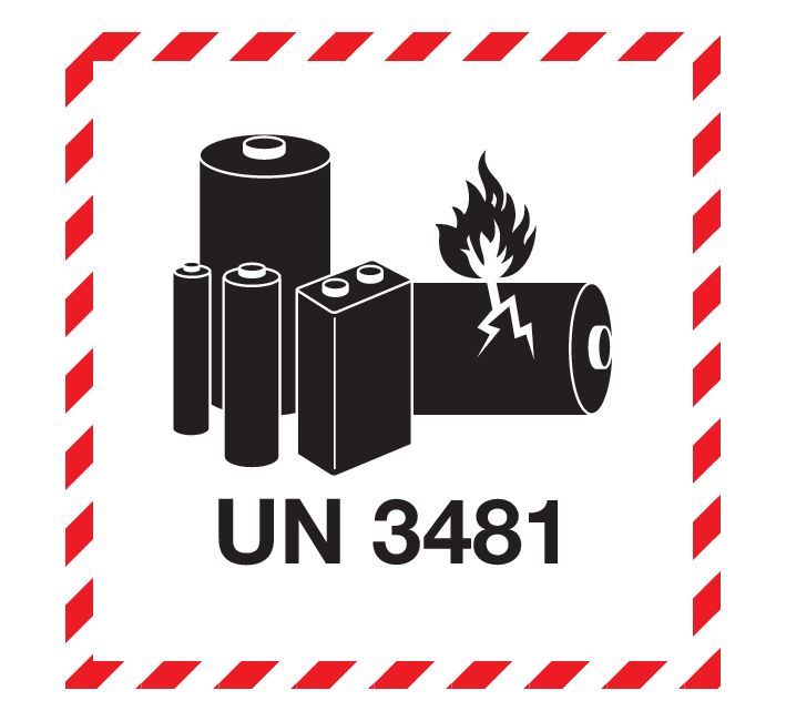 LITHIUM BATTERY AVEC UN 3481