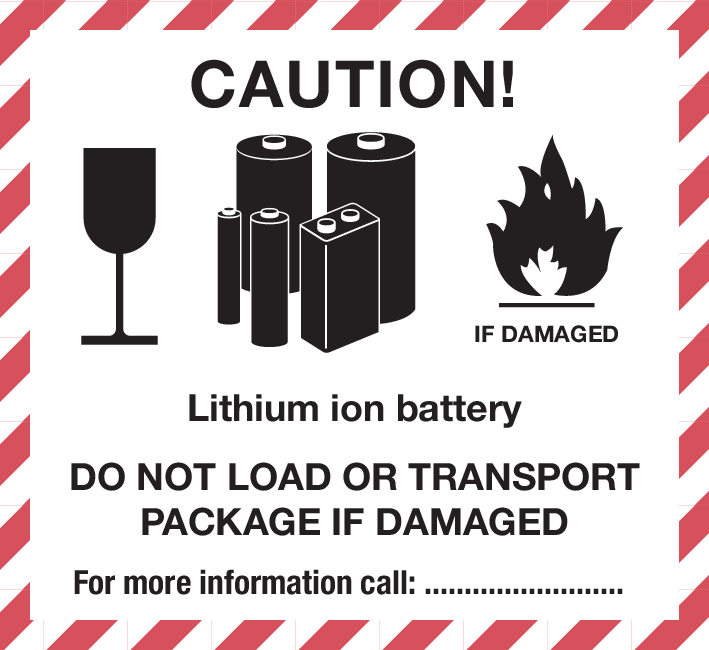 CAUTION! LITHIUM ION BATTERY...