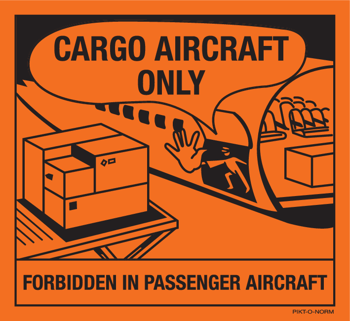 FORBIDDEN IN PASSENGER AIRCRAFT