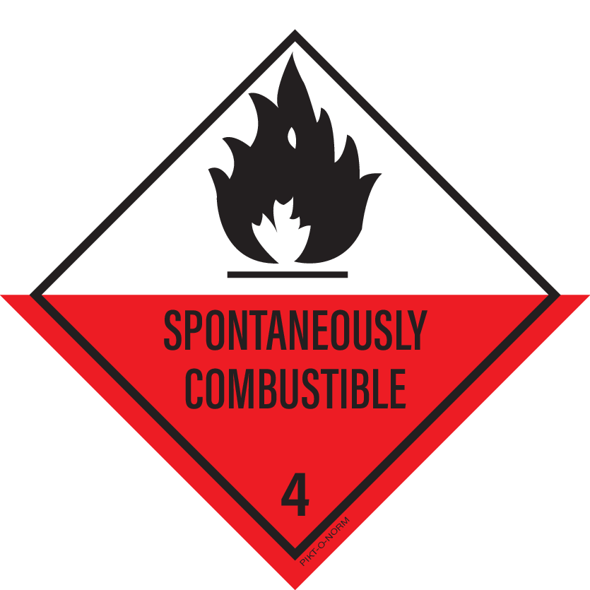 SPONTANEOUSLY COMBUSTIBLE. ADR KL.4.2