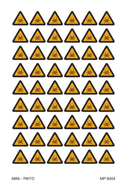 AVERTISSEMENT DANGER MATIÈRES TOXIQUES