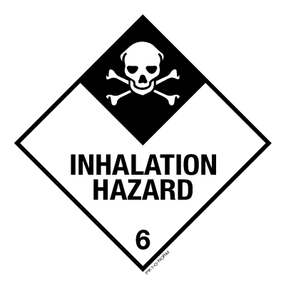 INHALATION HAZARD. ADR KLASSE 6.2