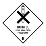 HARMFUL. STOW AWAY FROM FOODSTUFFS