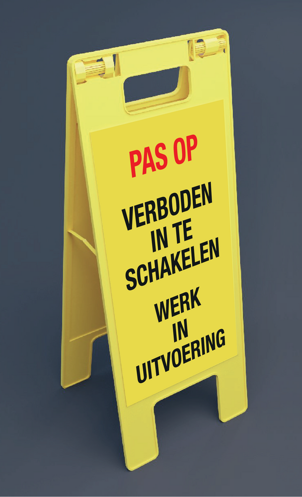 PAS OP VERBODEN SCHAKELEN. BALISE PLIAN.