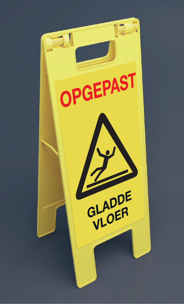 OPGEPAST GLADDE VLOER, BALISE PLIANTE