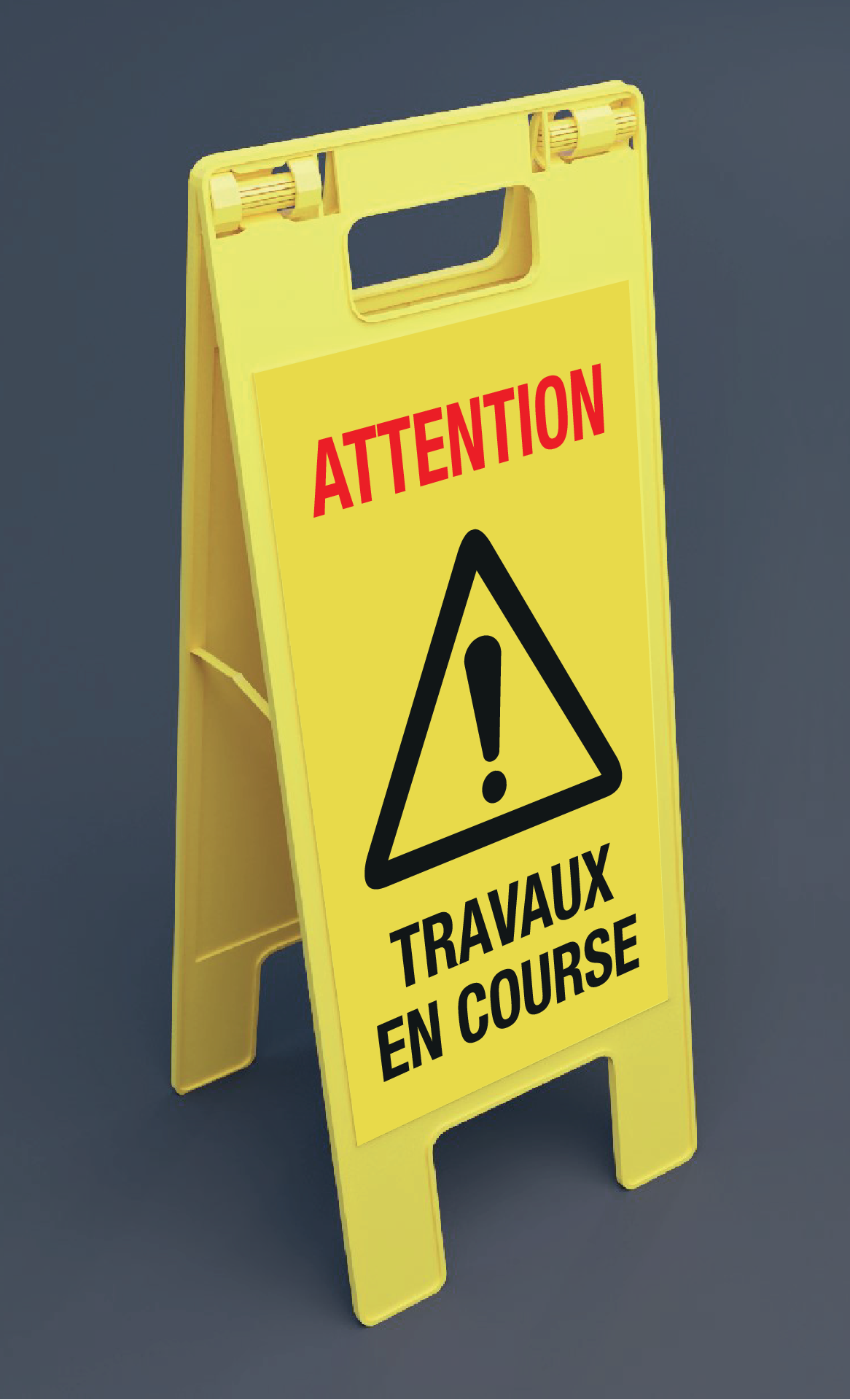 ATTENTION! TRAVAUX...INKLAPBAAR BAKEN