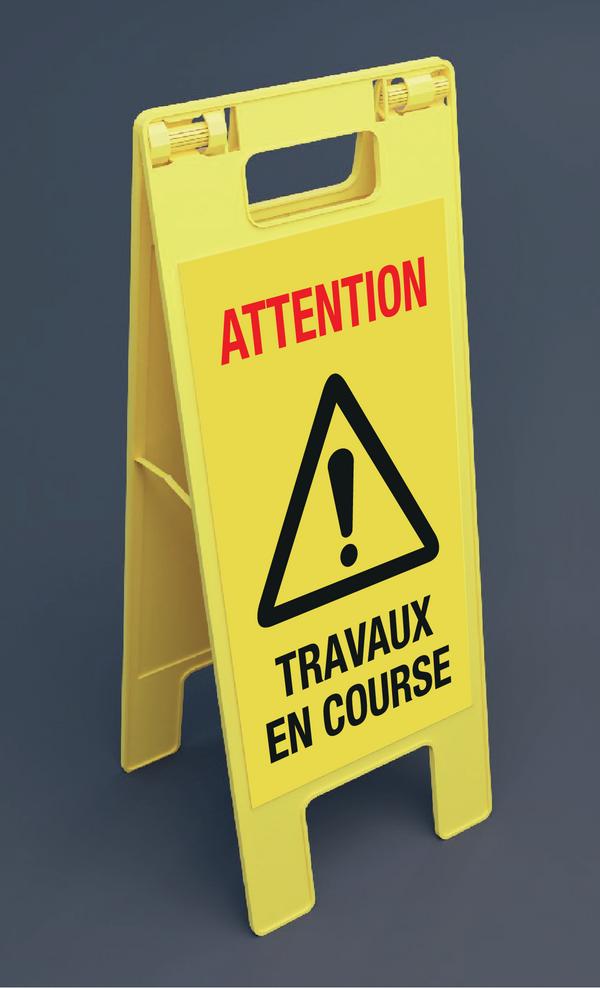 ATTENTION! TRAVAUX...BALISE PLIANTE