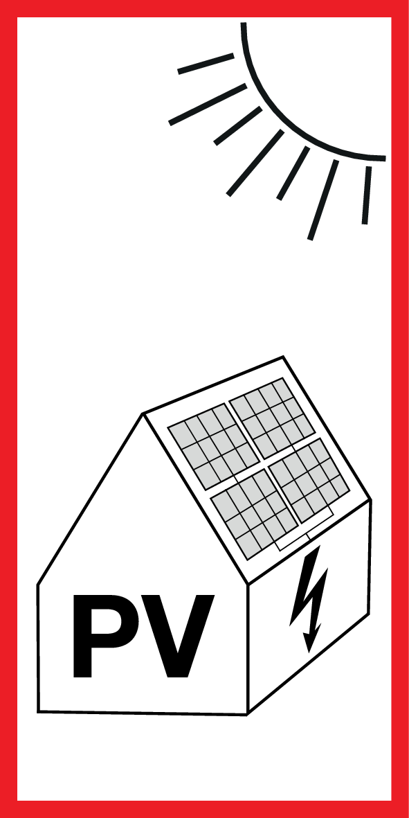 ATTENTION PV INSTALLATION PRÉSENTE