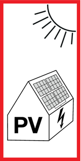 ATTENTION PV INSTALLATION PRÉSENTE